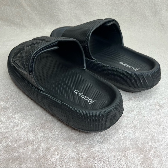 Puffy Comfort Cloud Pool Slides Sandals-Black-Womens 5.5-Casual-Beach-Lounge-NEW - Picture 7 of 10
